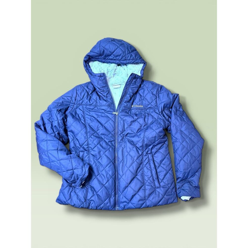 Columbia Women's Copper Crest II Hooded Jacket, Clematis Blue, XL‎